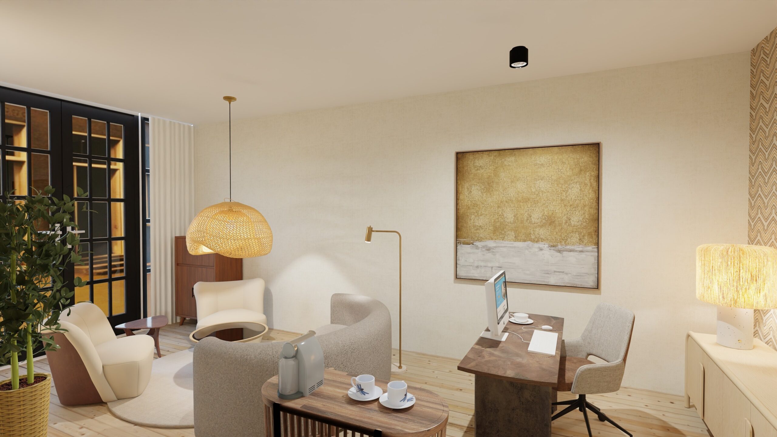 Biophilic Design Practice Space, Home office