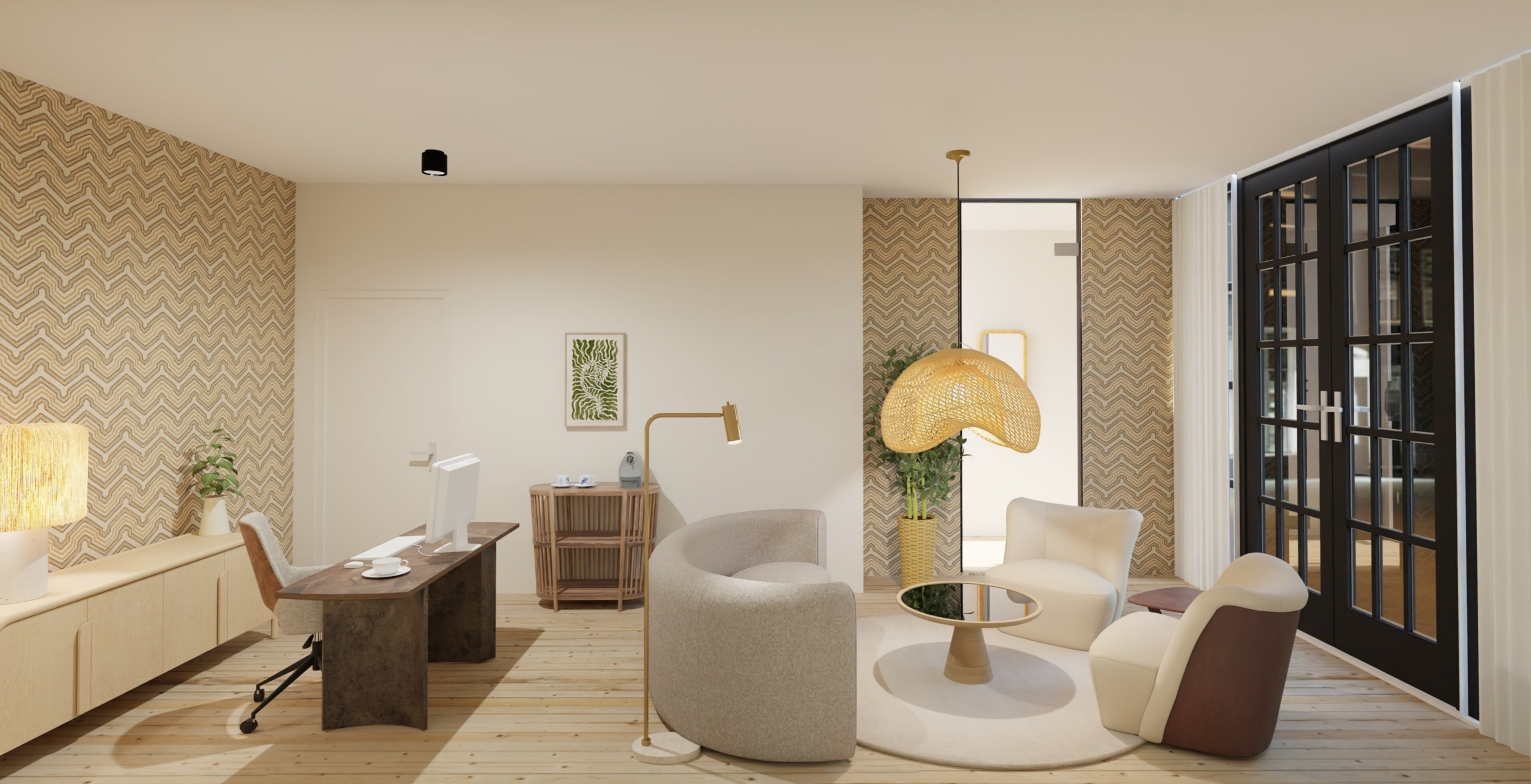 Biophilic Design Practice Space, Home office